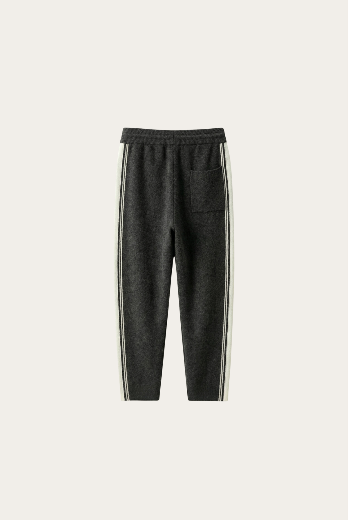 Asolo Pantalón Lana Merino Gris de MENIELLE, detalle