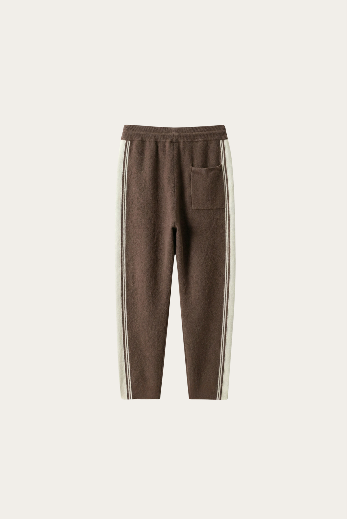Asolo Pantalón Lana Merino Moca de MENIELLE, detalle