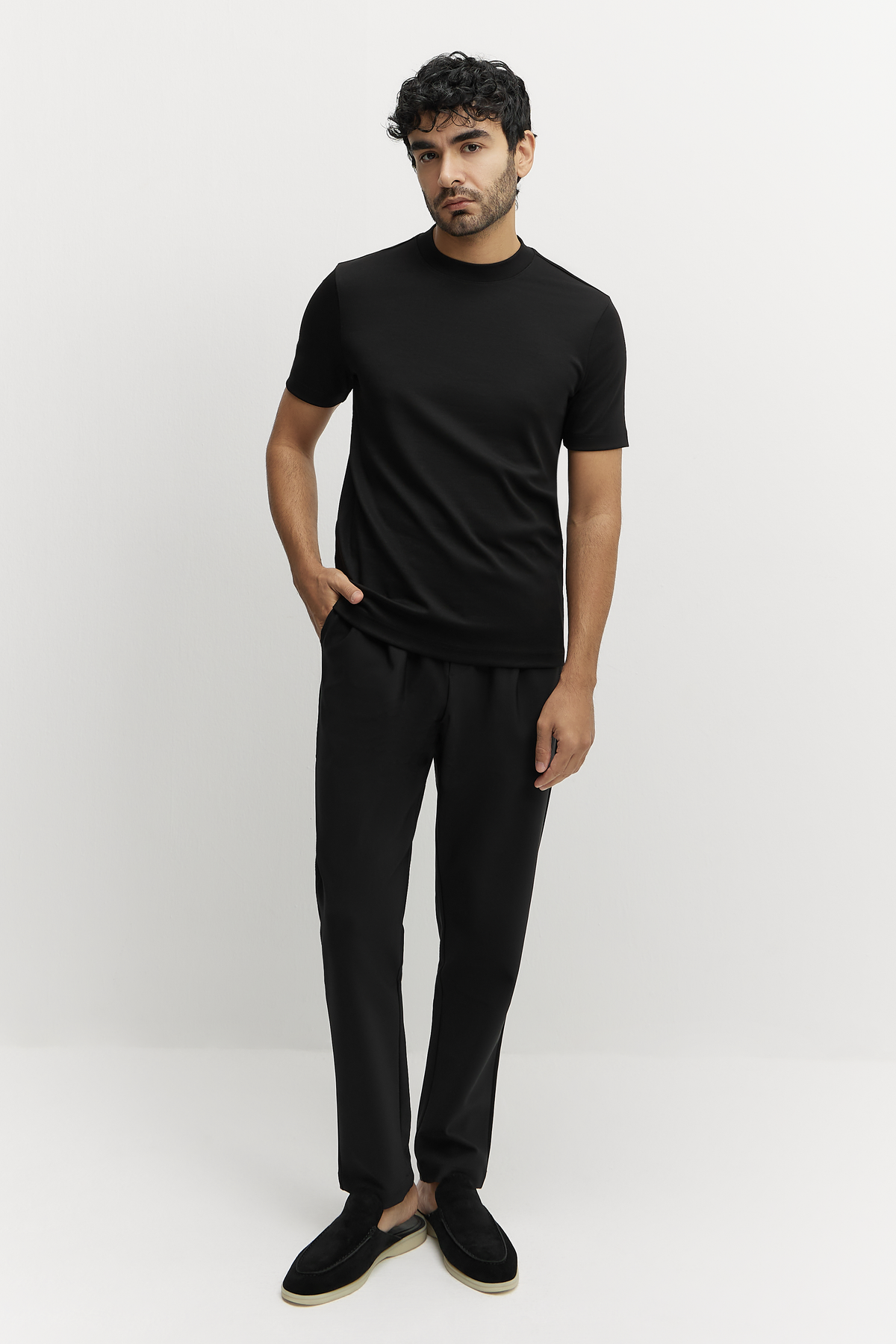 Lucca Camiseta Premium Negra de MENIELLE, detalle