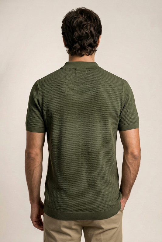 Matteo Knitted Cotton Polo Shirt