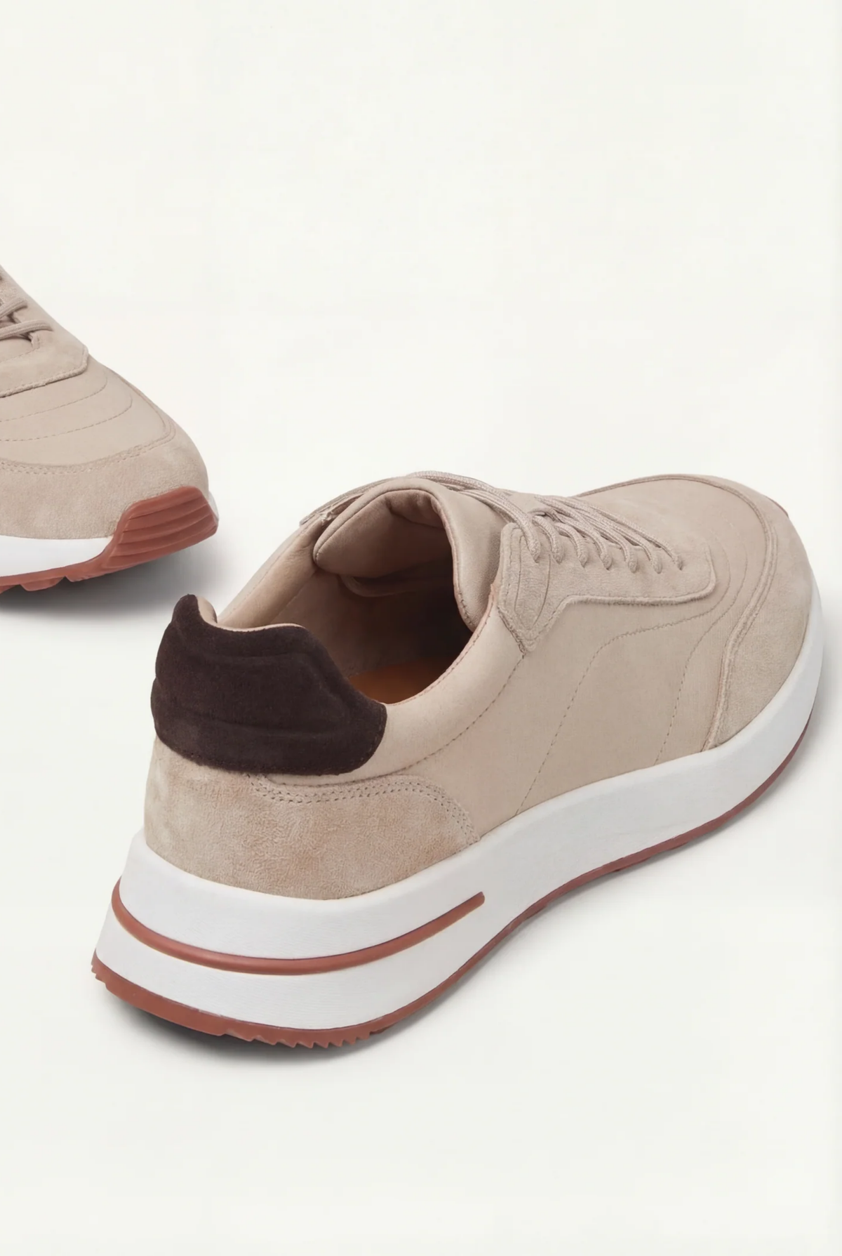 Enzo Sneakers Beige de Menielle, detalle