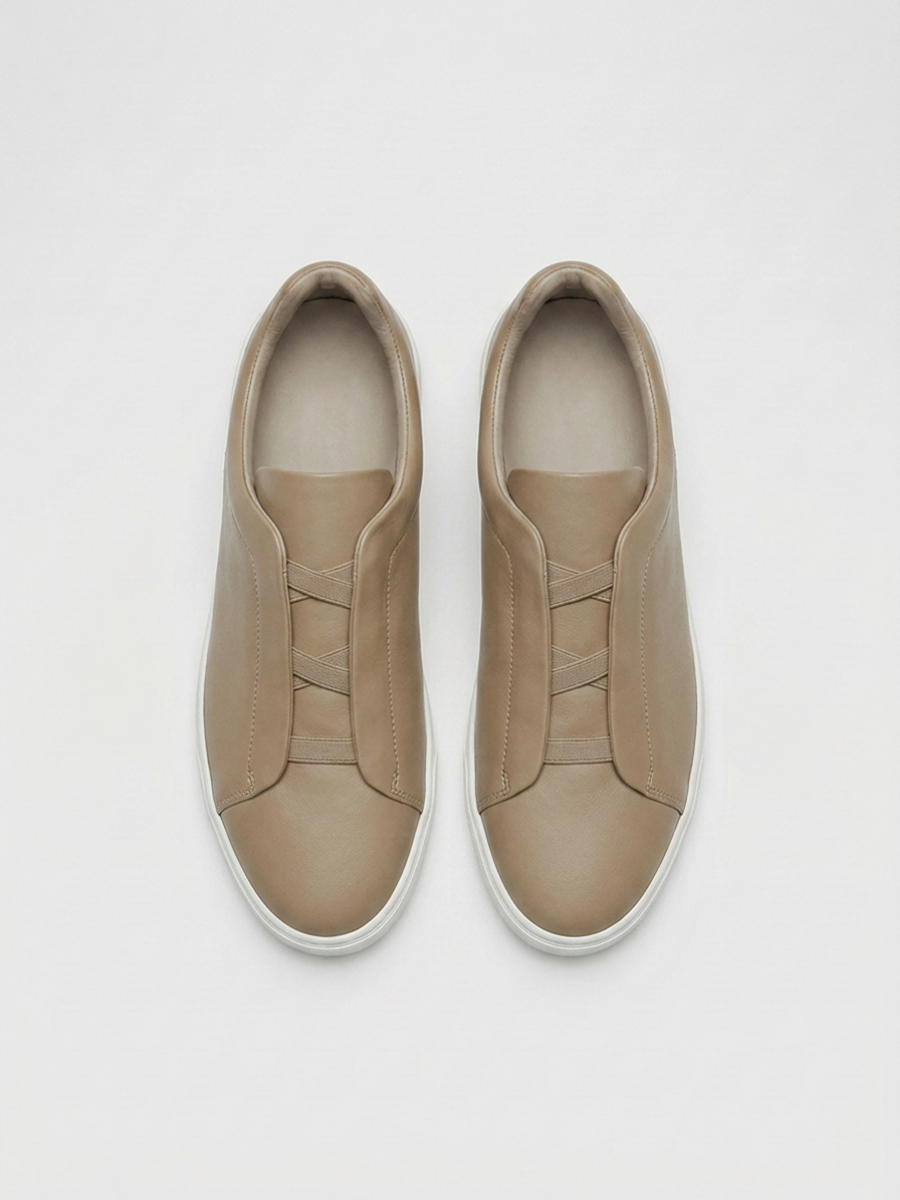 Vittorio Sneakers Kaki de Menielle, vista posterior