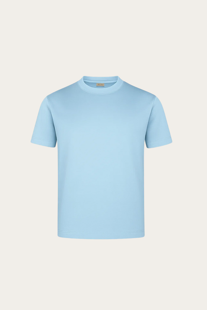 Trento Camiseta Azul Océano de MENIELLE, detalle