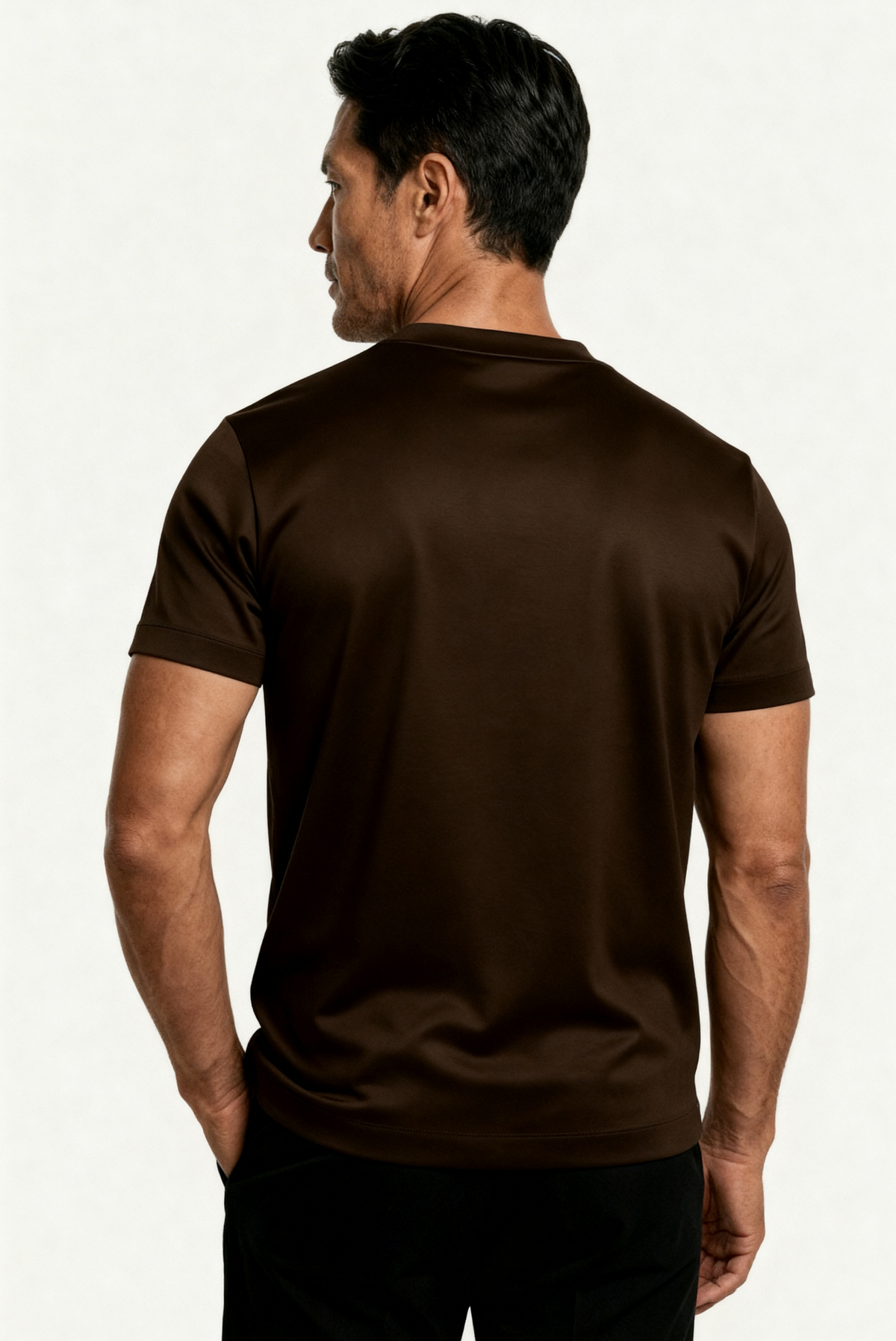 Marcello Camiseta Esencial Espresso de MENIELLE, detalle