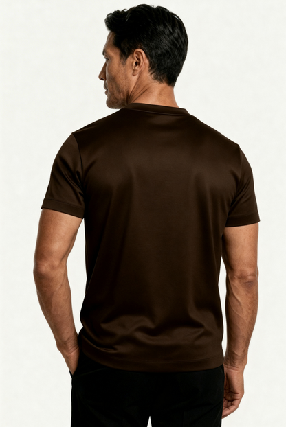 Marcello Camiseta Esencial Espresso de MENIELLE, detalle