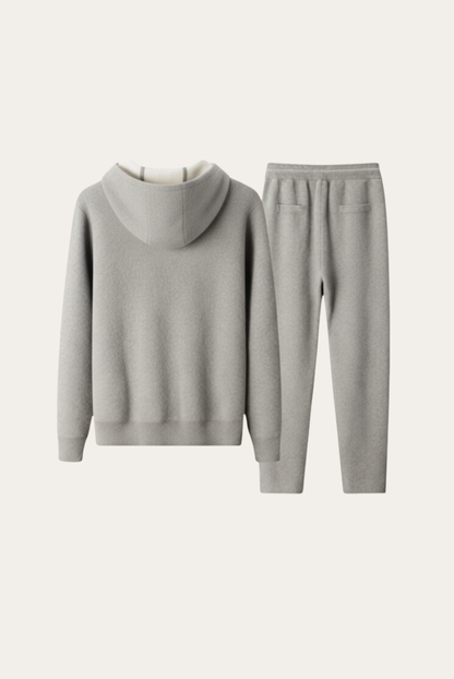 Marzio Dune Conjunto Cachemira Gris de MENIELLE, detalle