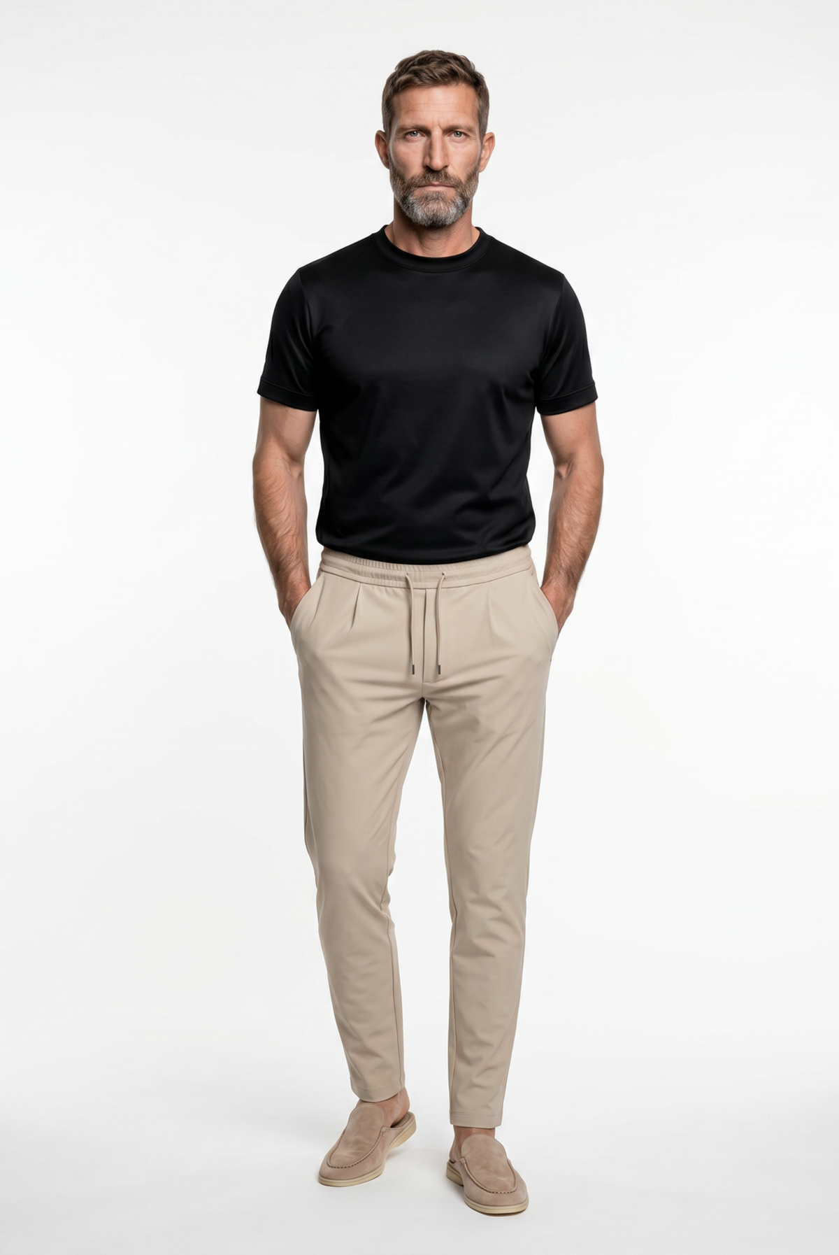 Verona Pantalón Beige de MENIELLE, detalle