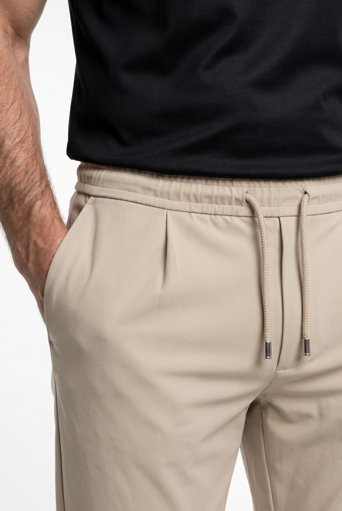 Verona Pantalón Beige de MENIELLE, detalle