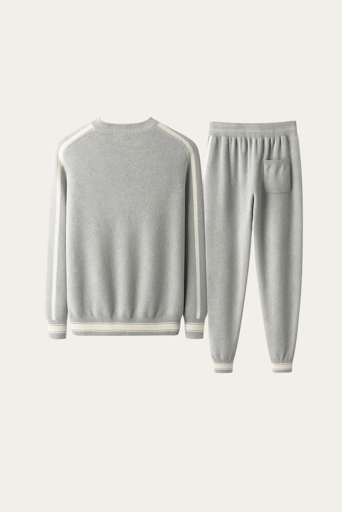 Marzio Elite Conjunto Cachemira Gris de MENIELLE, detalle