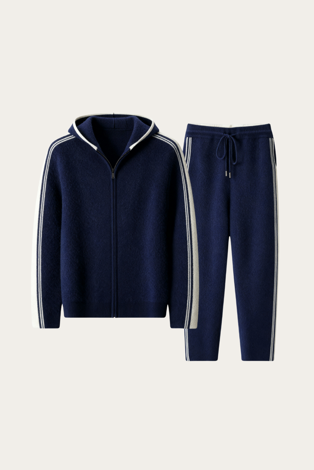 Dante Conjunto Lana Merino Azul Marino de MENIELLE