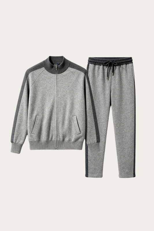 Marzio Conjunto Cachemira Gris de MENIELLE