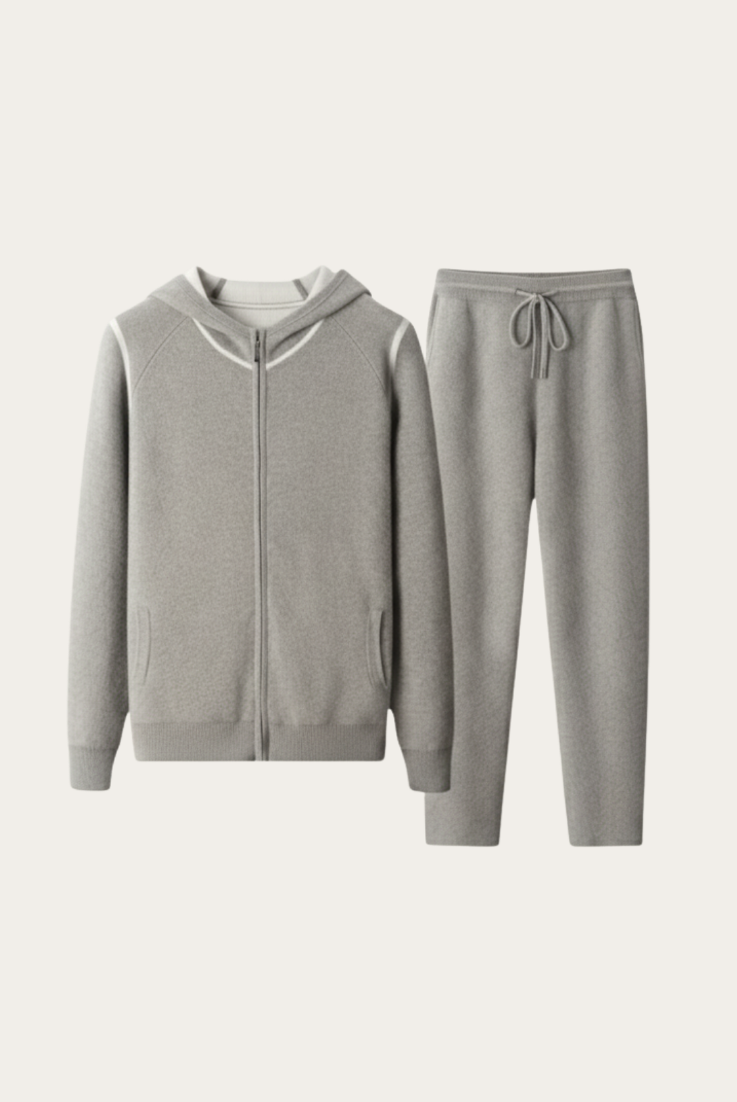 Marzio Dune Conjunto Cachemira Gris de MENIELLE