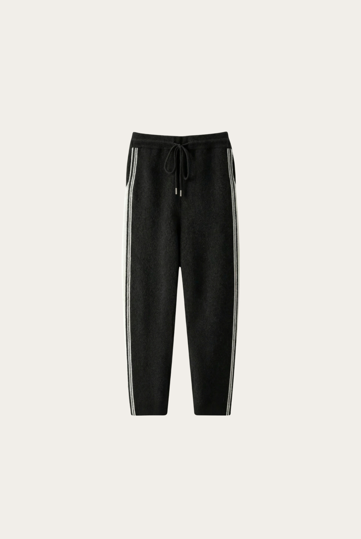 Asolo Pantalón Lana Merino Negro de MENIELLE