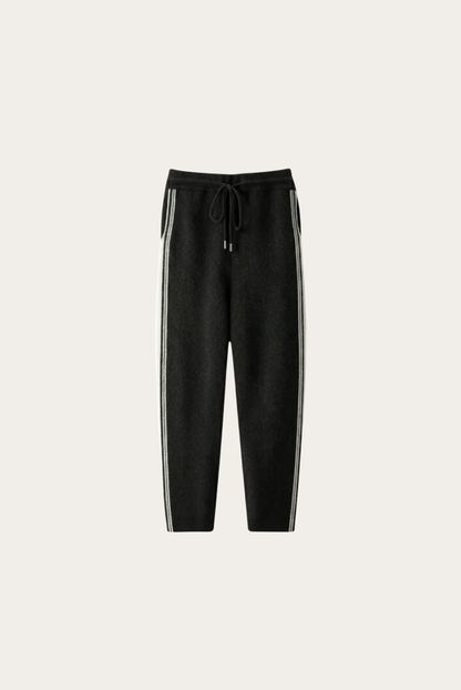 Asolo Pantalón Lana Merino Negro de MENIELLE