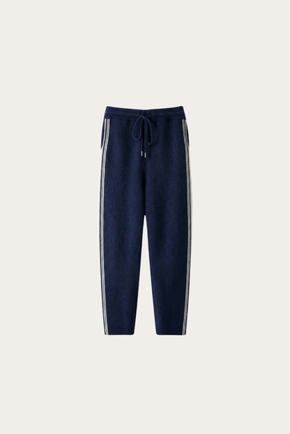 Asolo Pantalón Lana Merino Azul Marino de MENIELLE