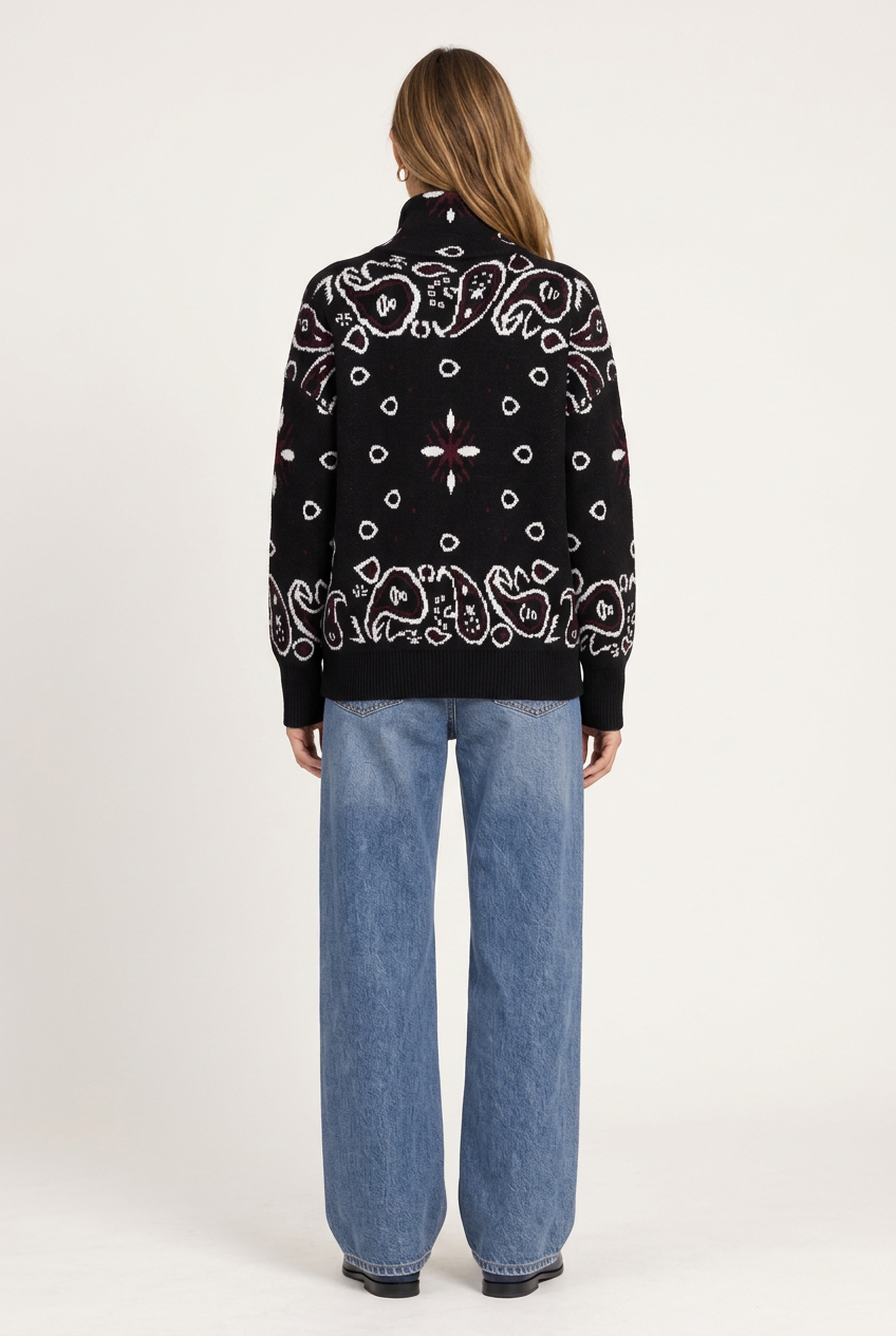 Arezzo Cardigan Negro para mujer, vista espalda