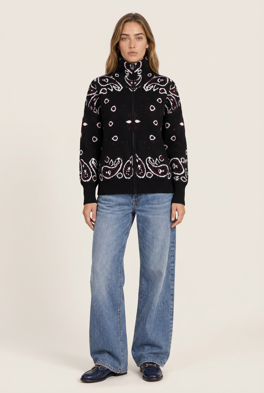 Arezzo Cardigan Negro para mujer, vista frontal