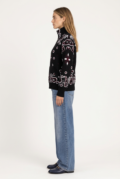 Arezzo Cardigan Negro para mujer, vista lateral