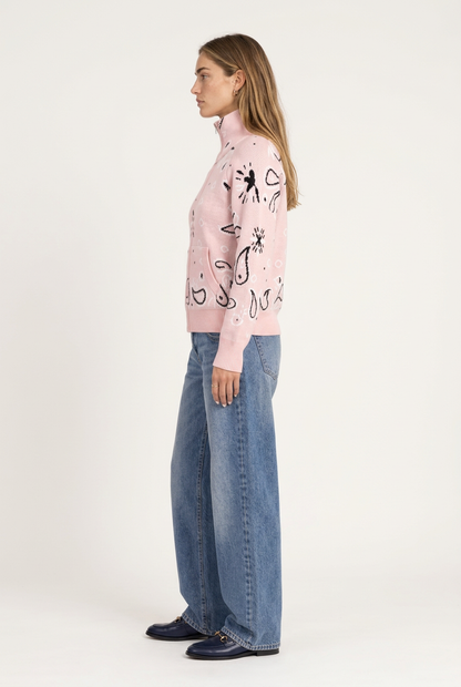 Arezzo Cardigan rosa para mujer, vista lateral