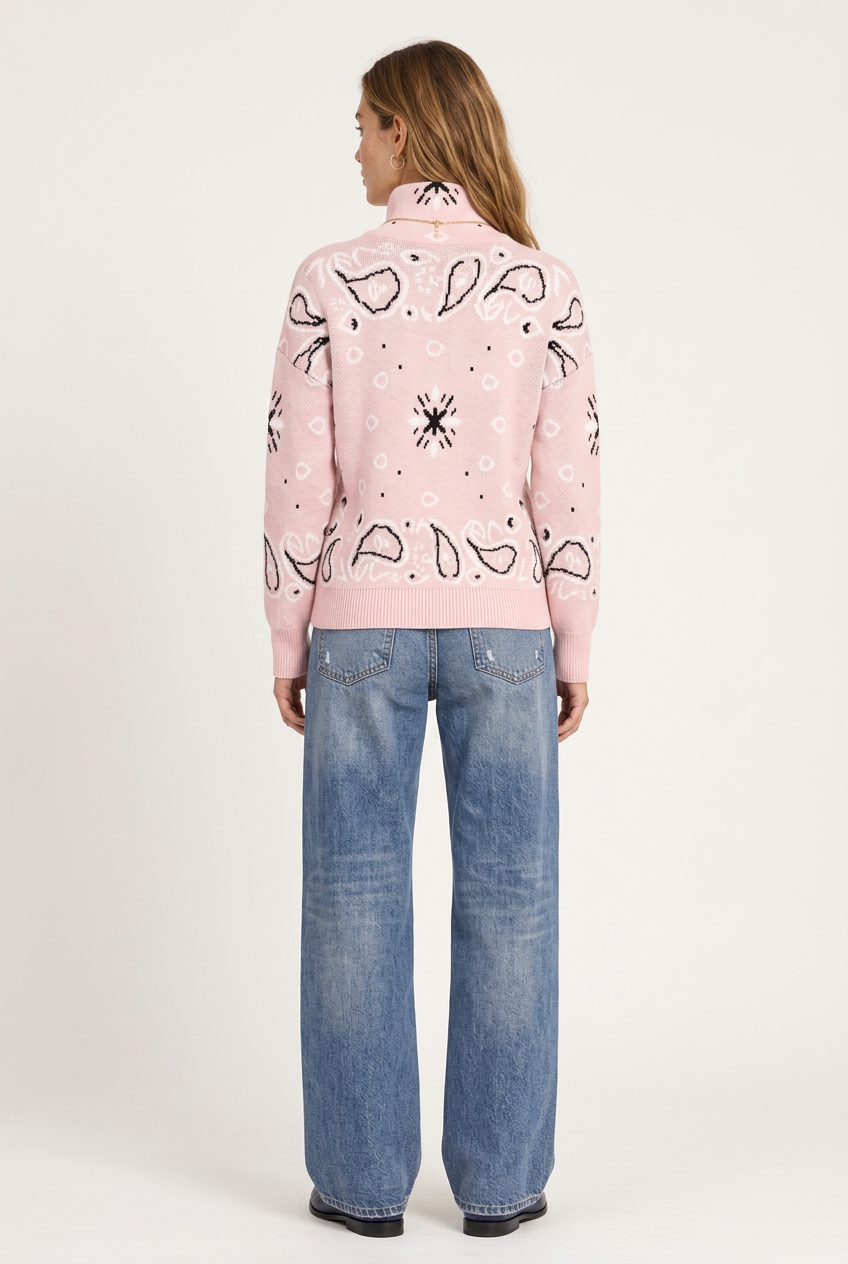 Arezzo Cardigan rosa para mujer, vista posterior