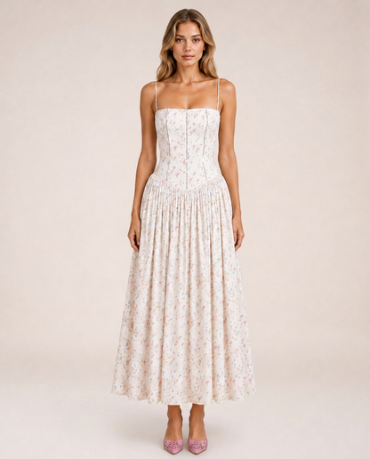 Azalea Vestido Midi Floral Multicolor front view