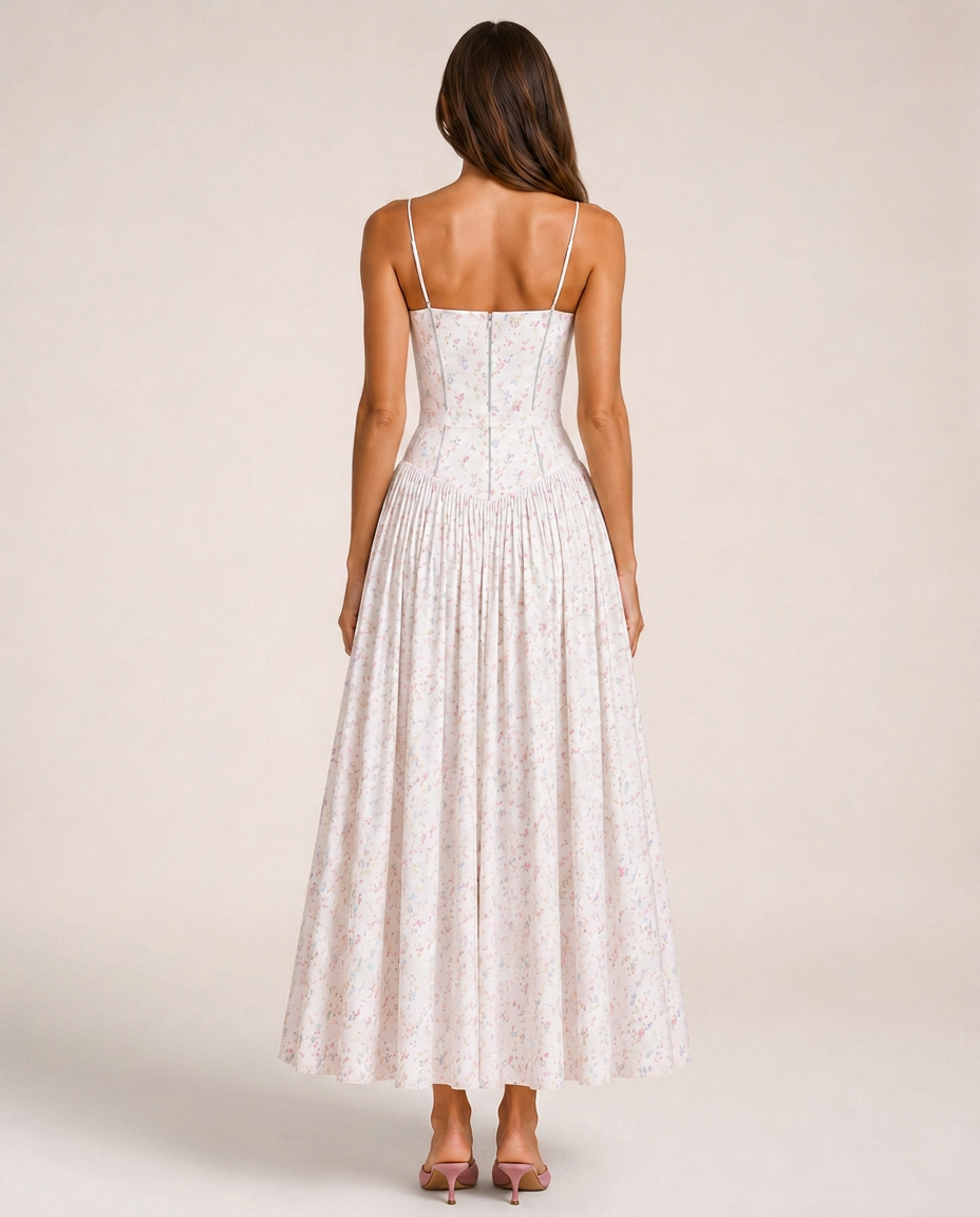 Azalea Vestido Midi Floral Multicolor rear view