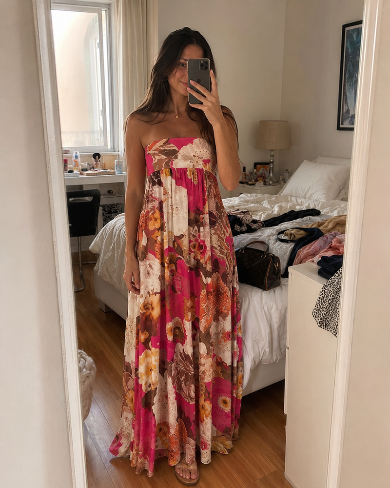 Fiolera maxi dress worn by you mirror pic ugc