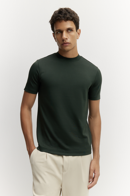 Lucca Camiseta Premium Verde Bosque de MENIELLE, detalle