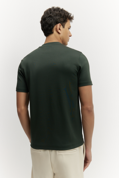 Lucca Camiseta Premium Verde Bosque de MENIELLE, detalle