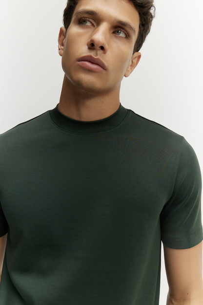 Lucca Camiseta Premium Verde Bosque de MENIELLE, detalle