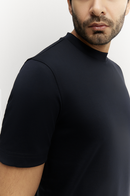 Lucca Camiseta Premium Azul Marino de MENIELLE, detalle