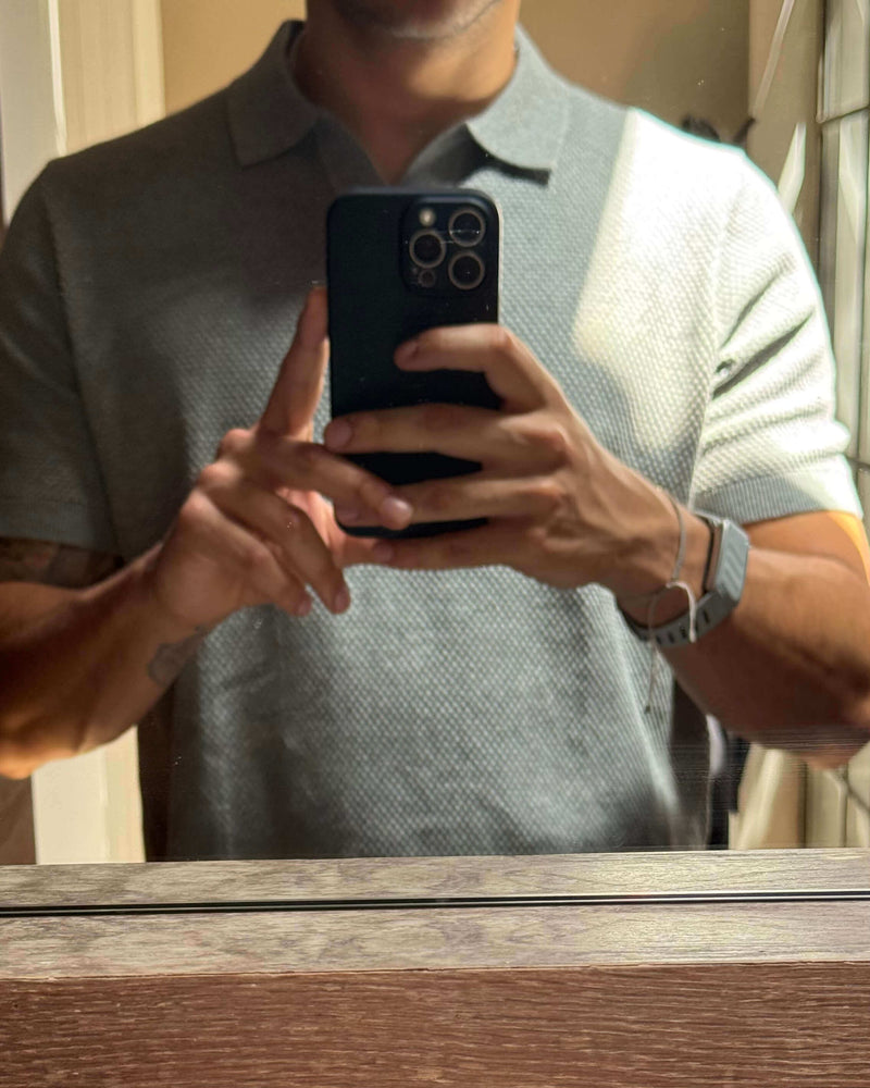 Marcello knit polo worn by you