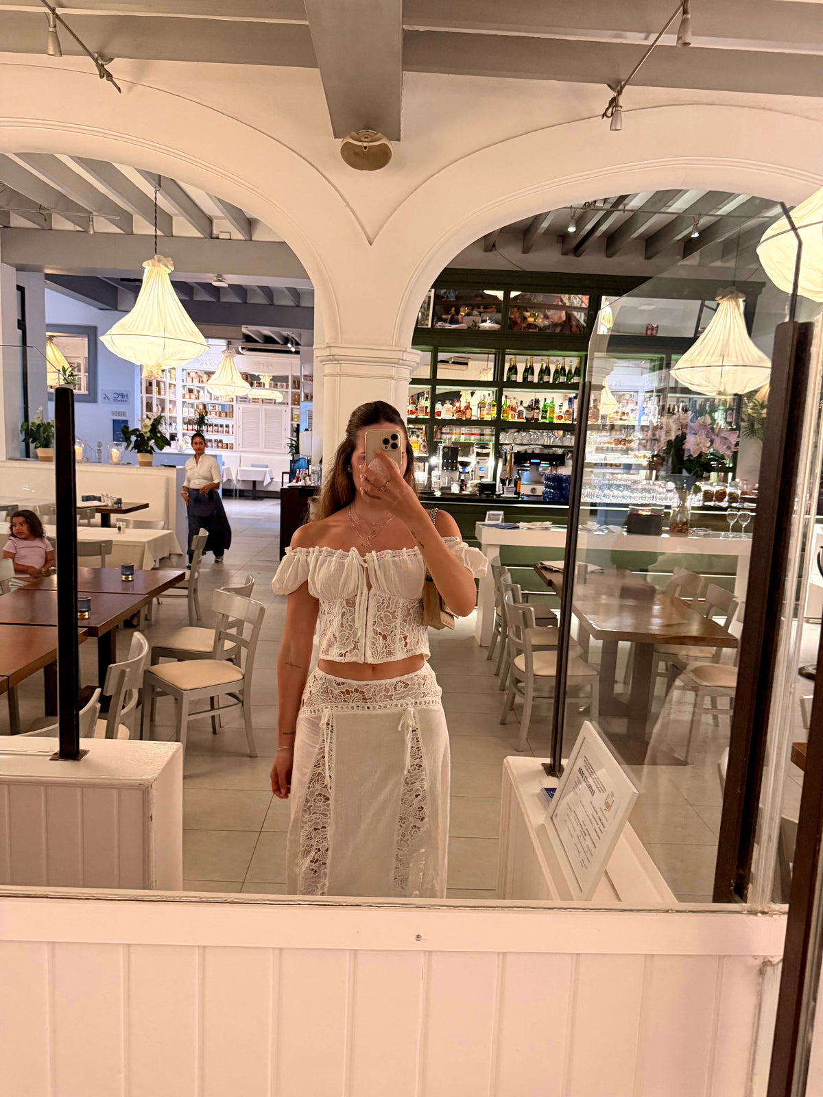 azzura blanc set worn by you front view