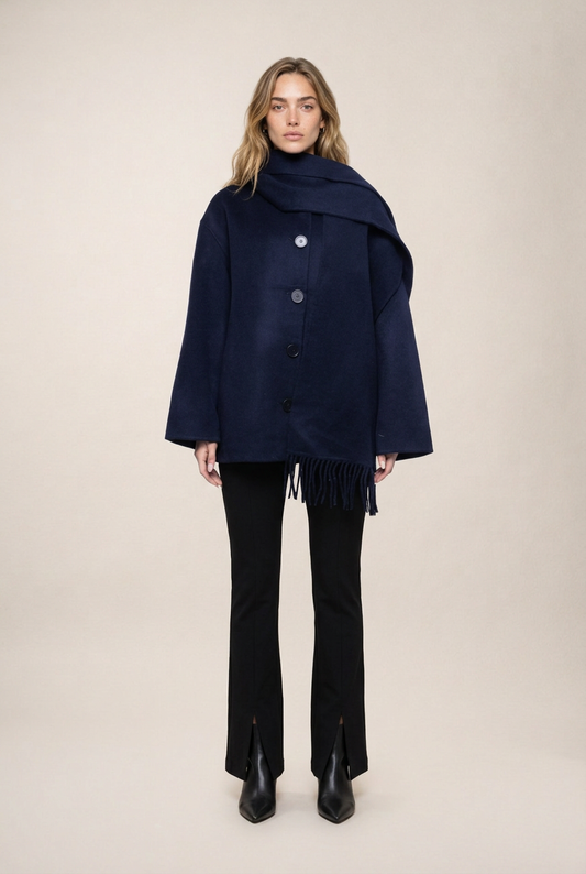Belmore Abrigo Navy de Menielle, vista frontal