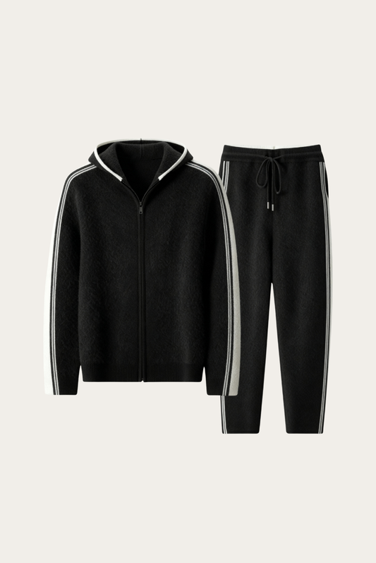 Dante Conjunto Lana Merino Negro de MENIELLE