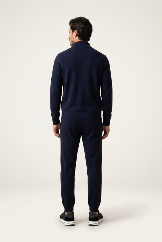 Bruno Conjunto Lana Merino Navy de Menielle, vista posterior