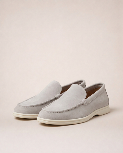 Capri Loafers white lightweight slip-on loafers front angle view