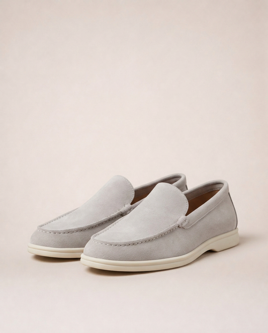 Capri Loafers white lightweight slip-on loafers front angle view