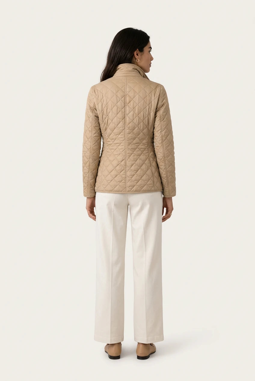 Elodia Chaqueta Beige de Menielle, vista espalda