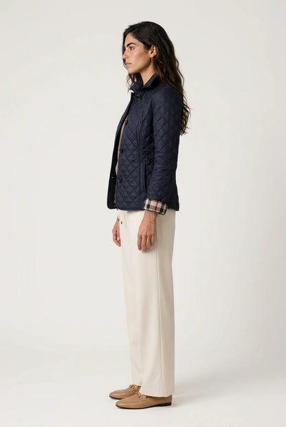 Elodia Chaqueta Navy de Menielle, vista lateral