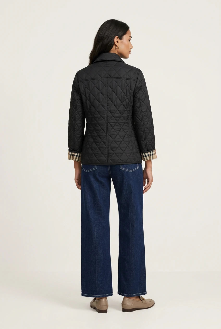 Elodia Chaqueta Nero de Menielle, vista espalda