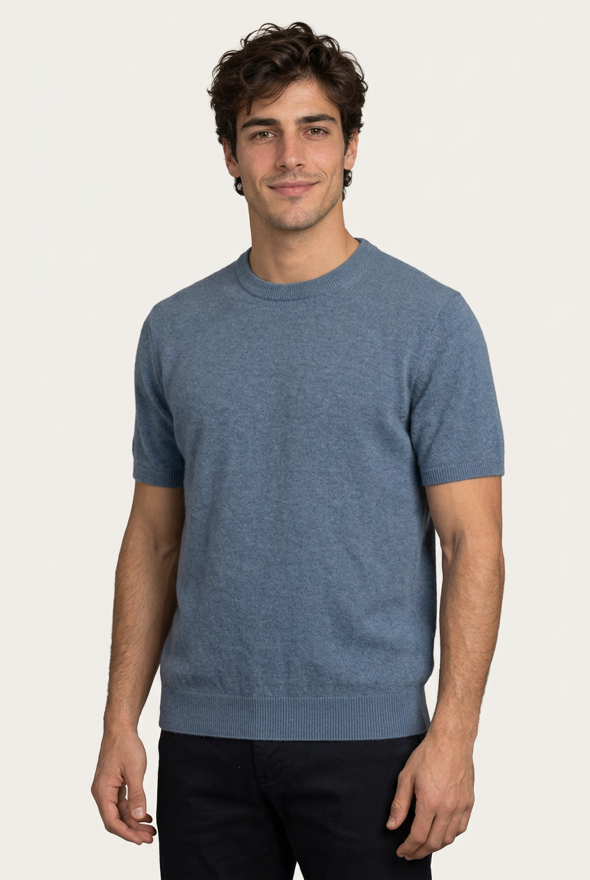 Enzo Camiseta Cachemira Atlantico de Menielle, vista frontal