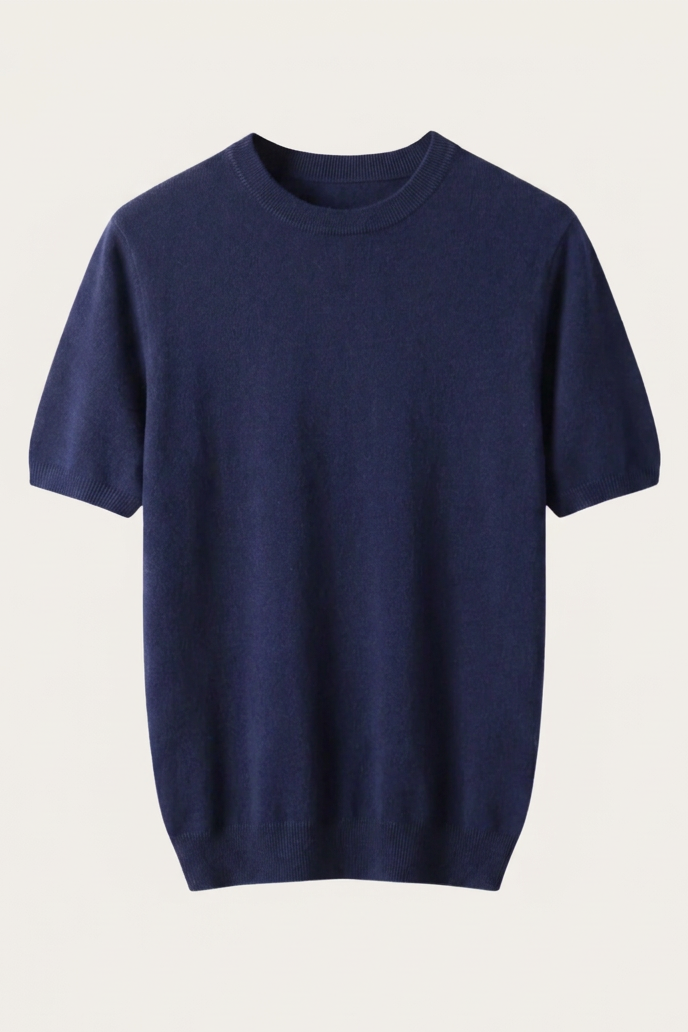 Enzo Camiseta Cachemira Navy de Menielle, vista de producto