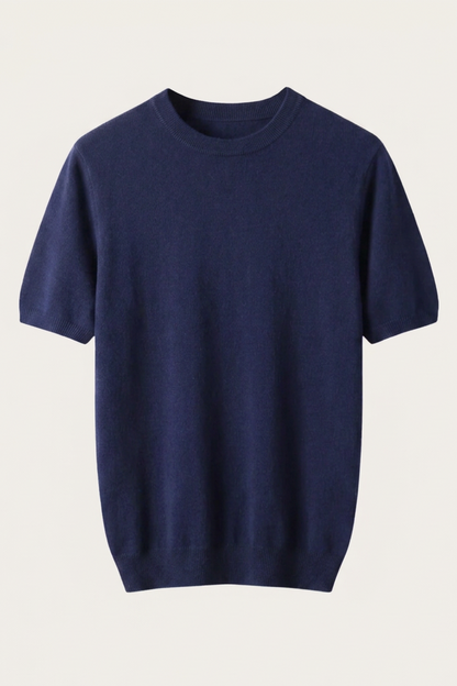 Enzo Camiseta Cachemira Navy de Menielle, vista de producto