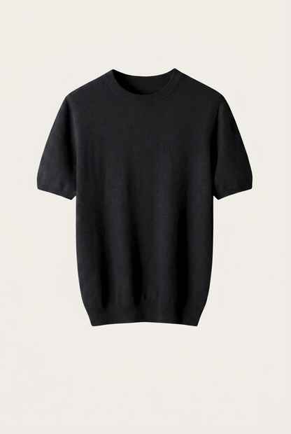 Enzo Camiseta Cachemira Nero de Menielle, vista de producto