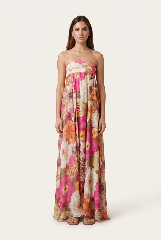 Fiolera Vestido Maxi de Menielle, vista frontal