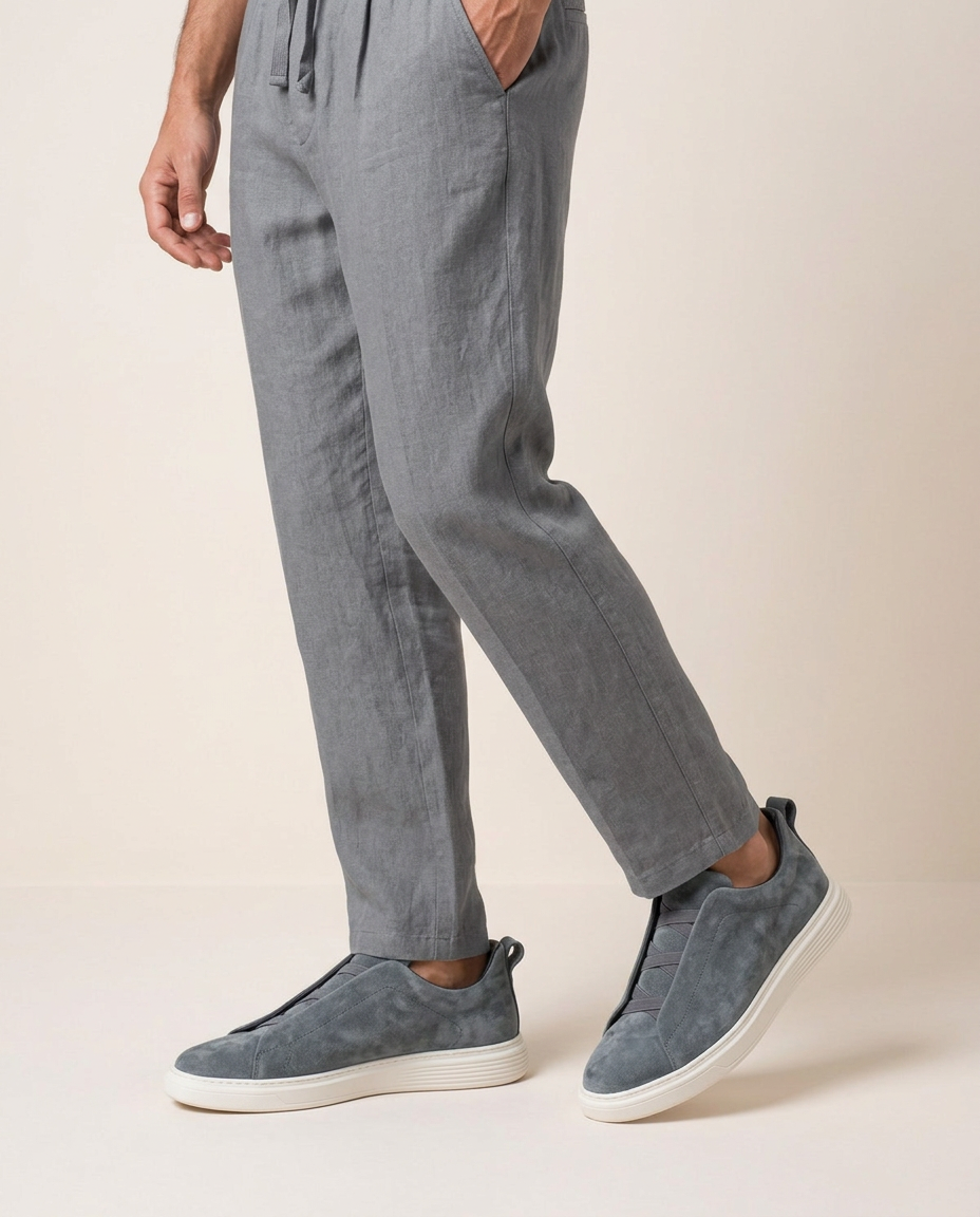 gray sneaker vittorio side view
