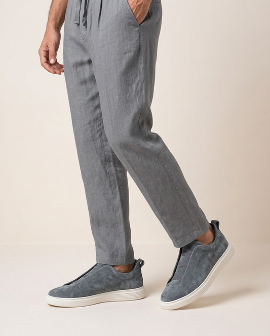 gray sneaker vittorio side view
