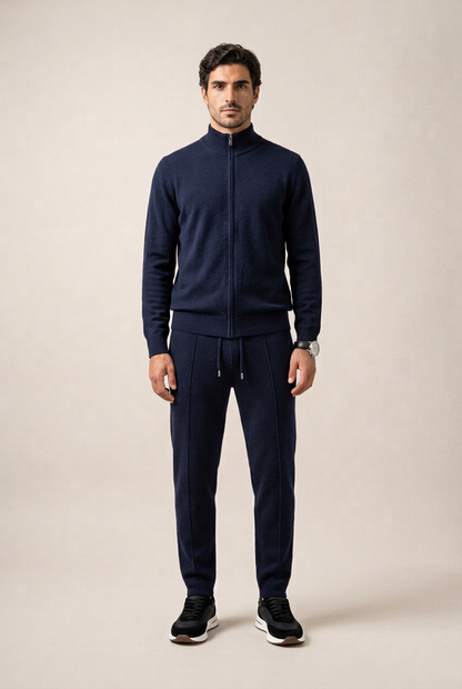 Bruno Conjunto Lana Merino Navy de MENIELLE
