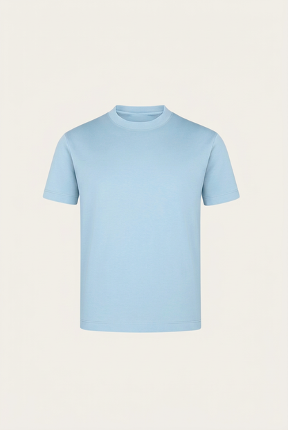 Marcello Camiseta Esencial Azul Océano de MENIELLE, vista frontal